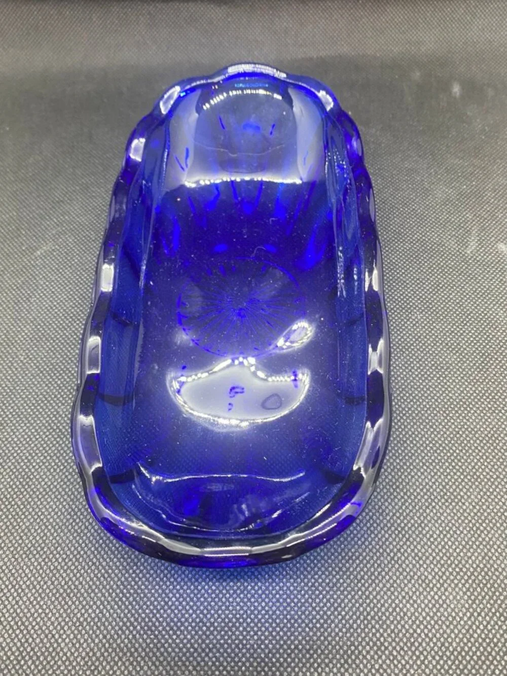 Cobalt Blue Banana Split Dish Anchor Hocking